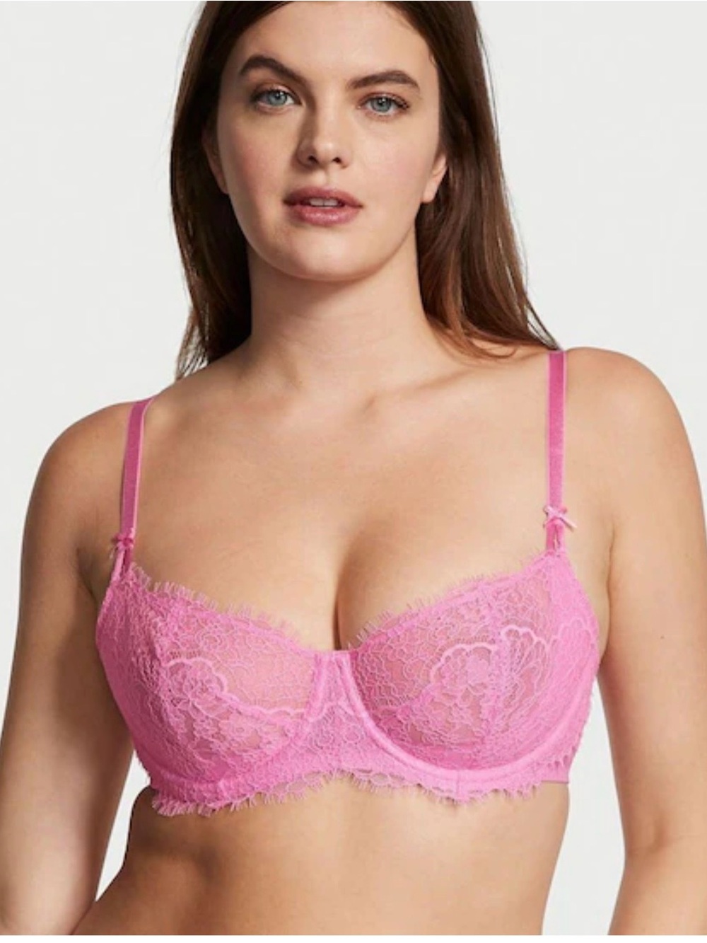 Victoria's Secret Pink Lace Underwire Balcony Bra